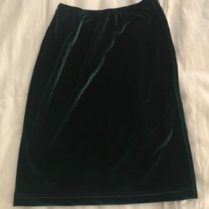 American apparel velvet skirt